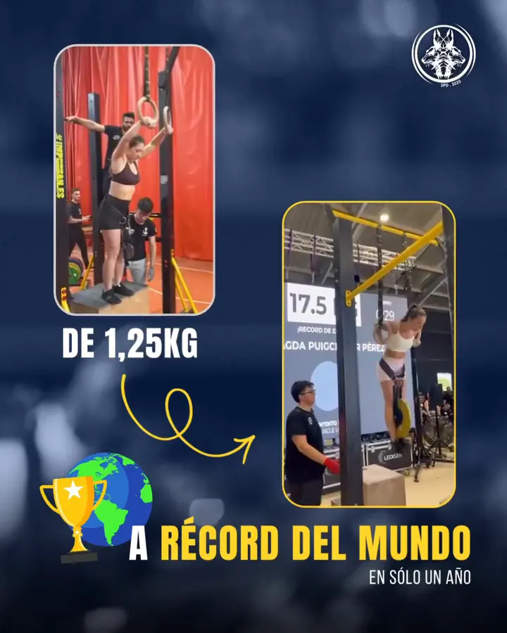 De 1,25kg a récord del mundo en solo un año
