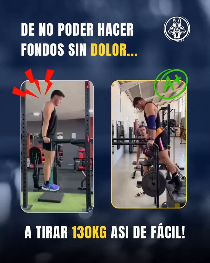 De no poder hacer fondos sin dolor a 130kg